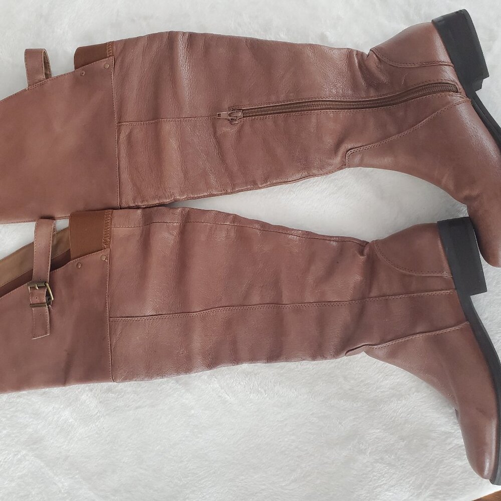 Steve Madden over the knee brown boots size 7